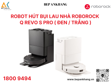 Robot hút bụi lau nhà Roborock QRevo S Pro ( Đen / Trắng )